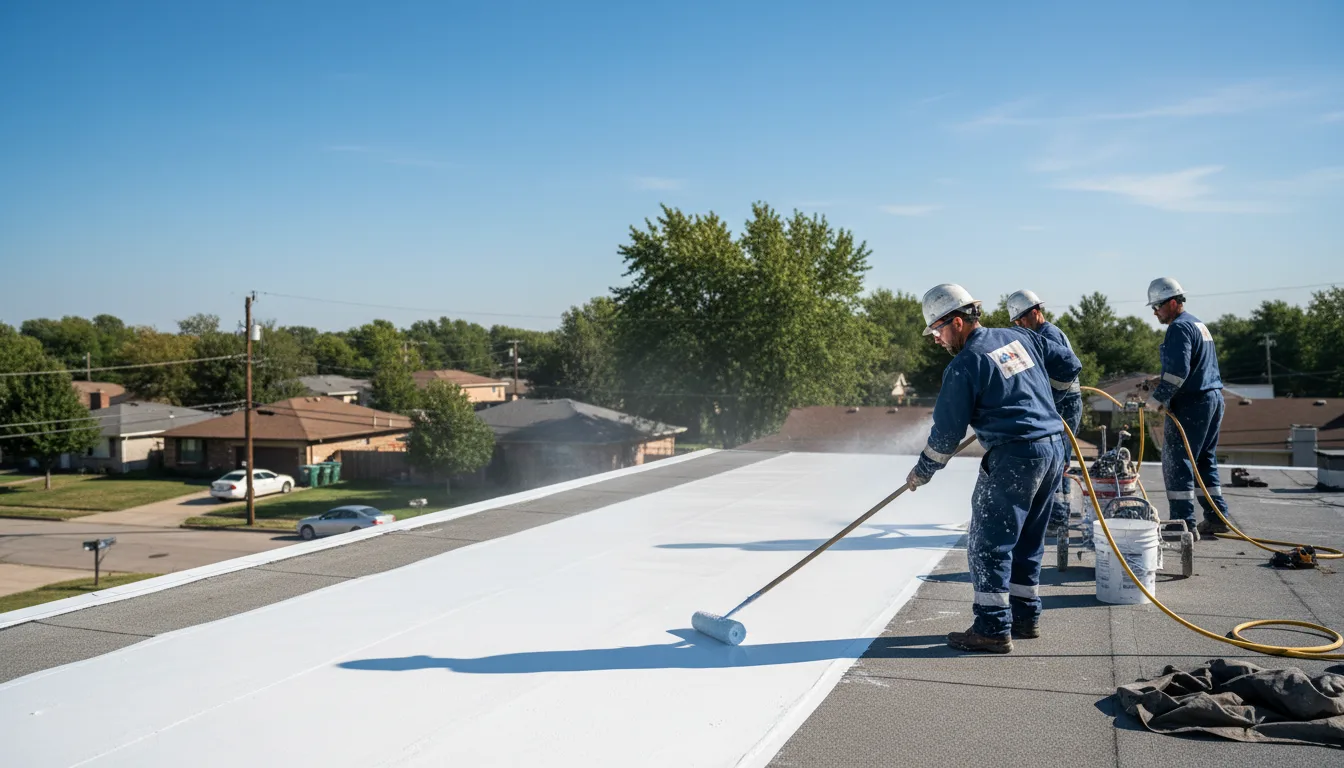 Commercial roof coating in Carnegie, OK near me